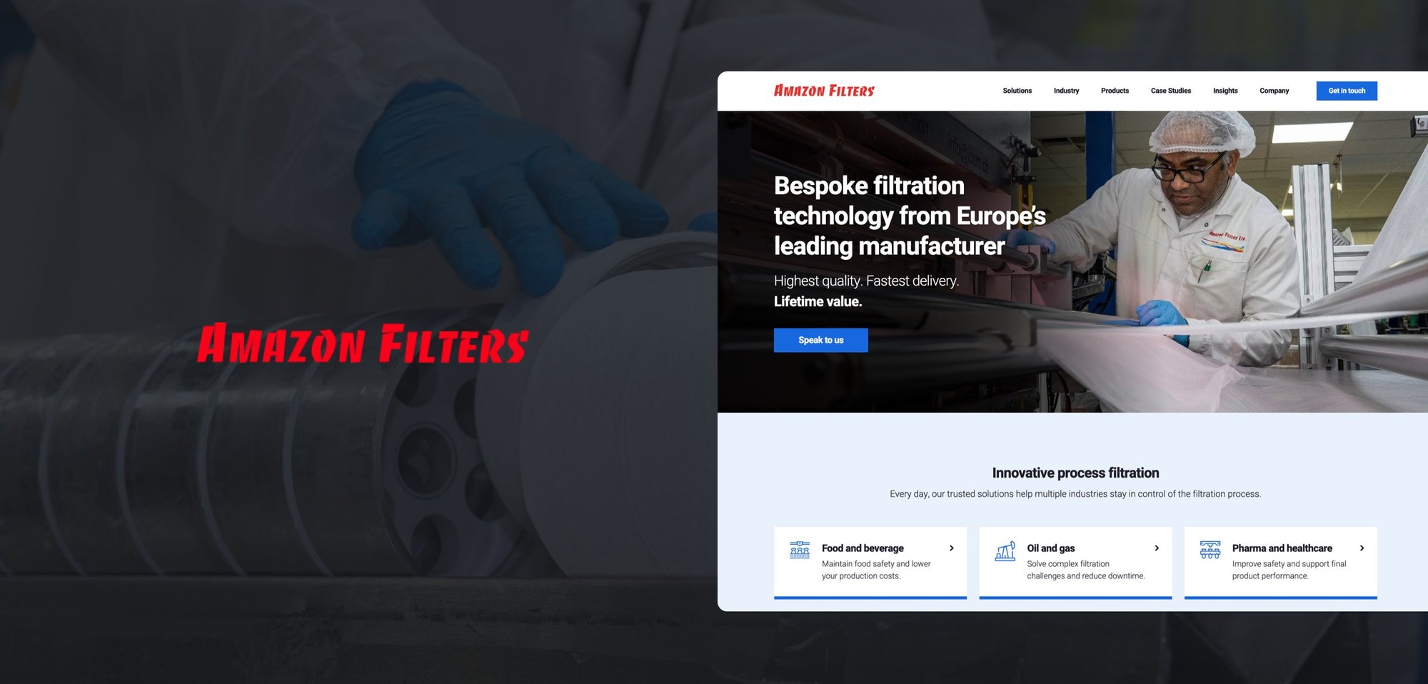amazonfilters logo and ui