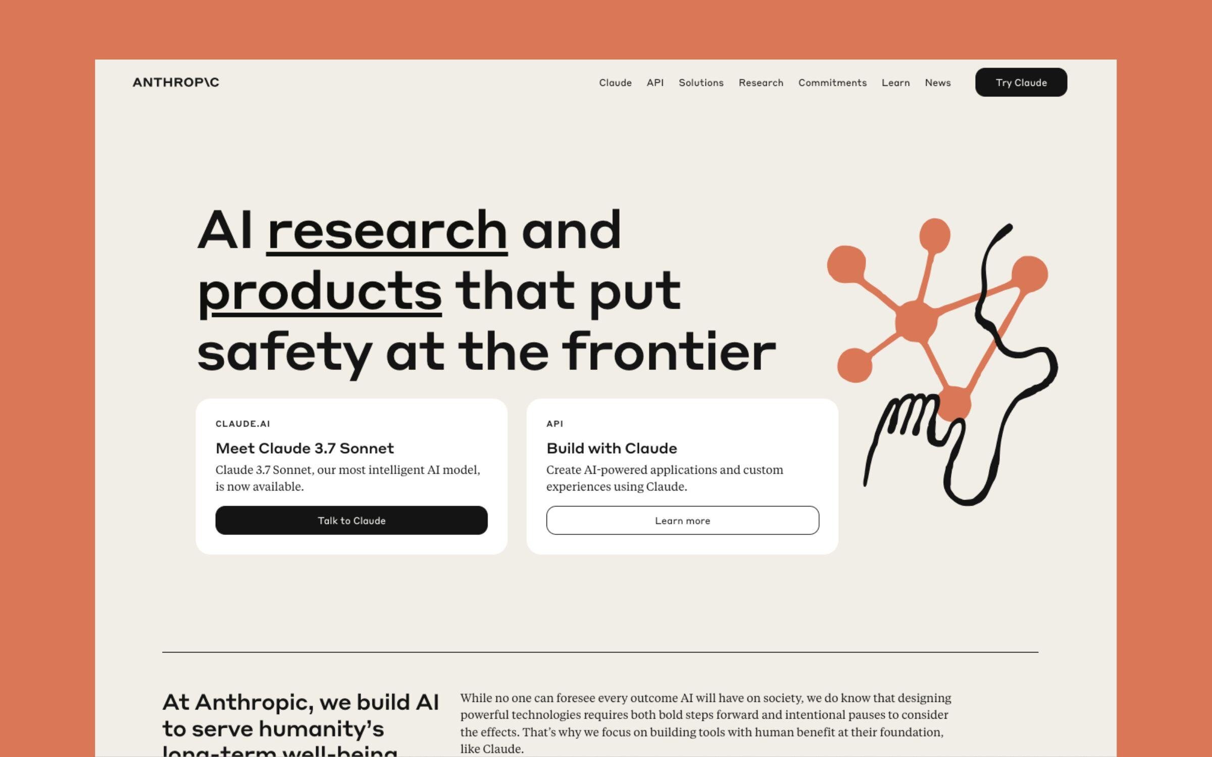 anthropic tech homepage