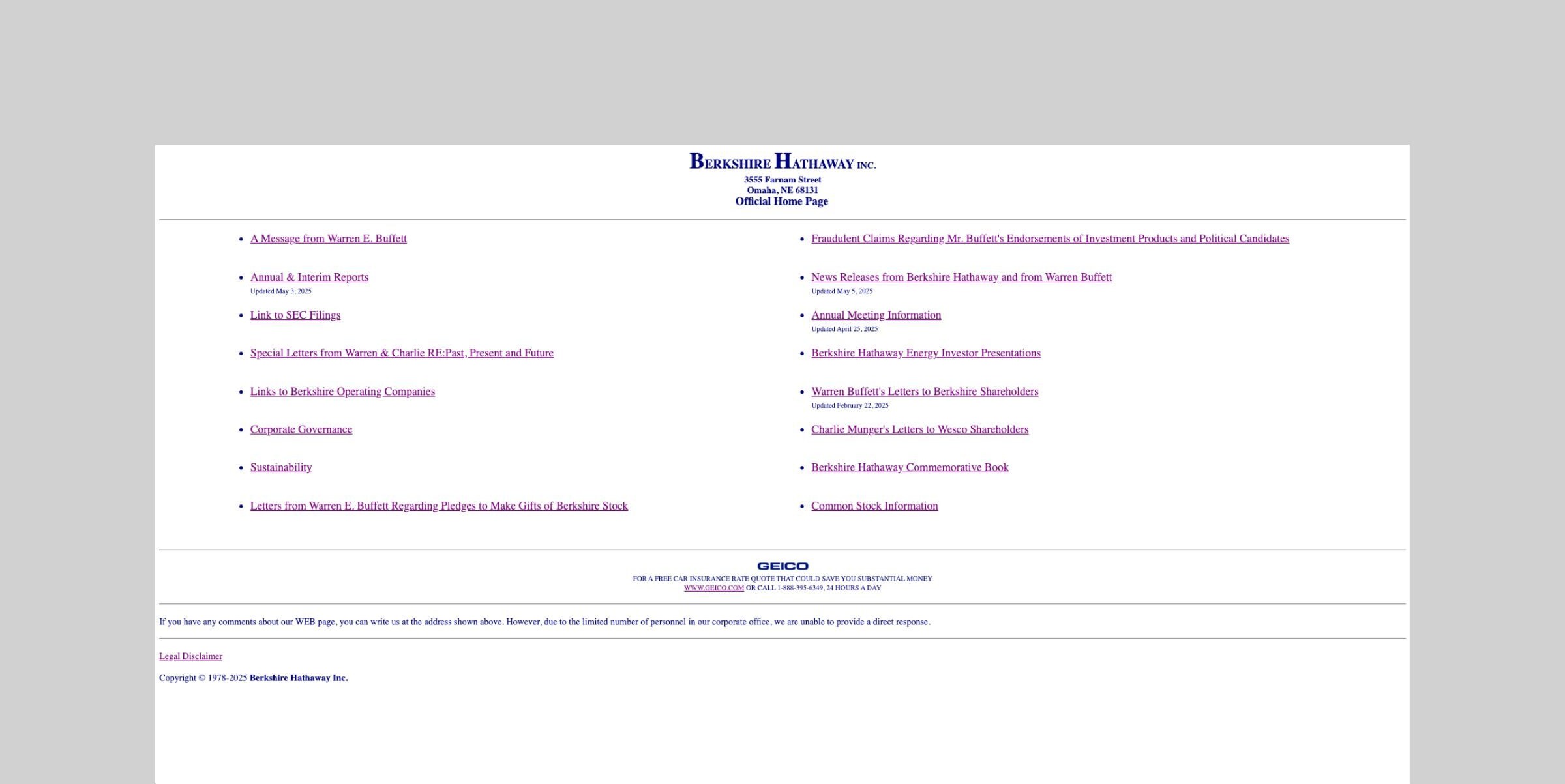 berkshire hathaway website