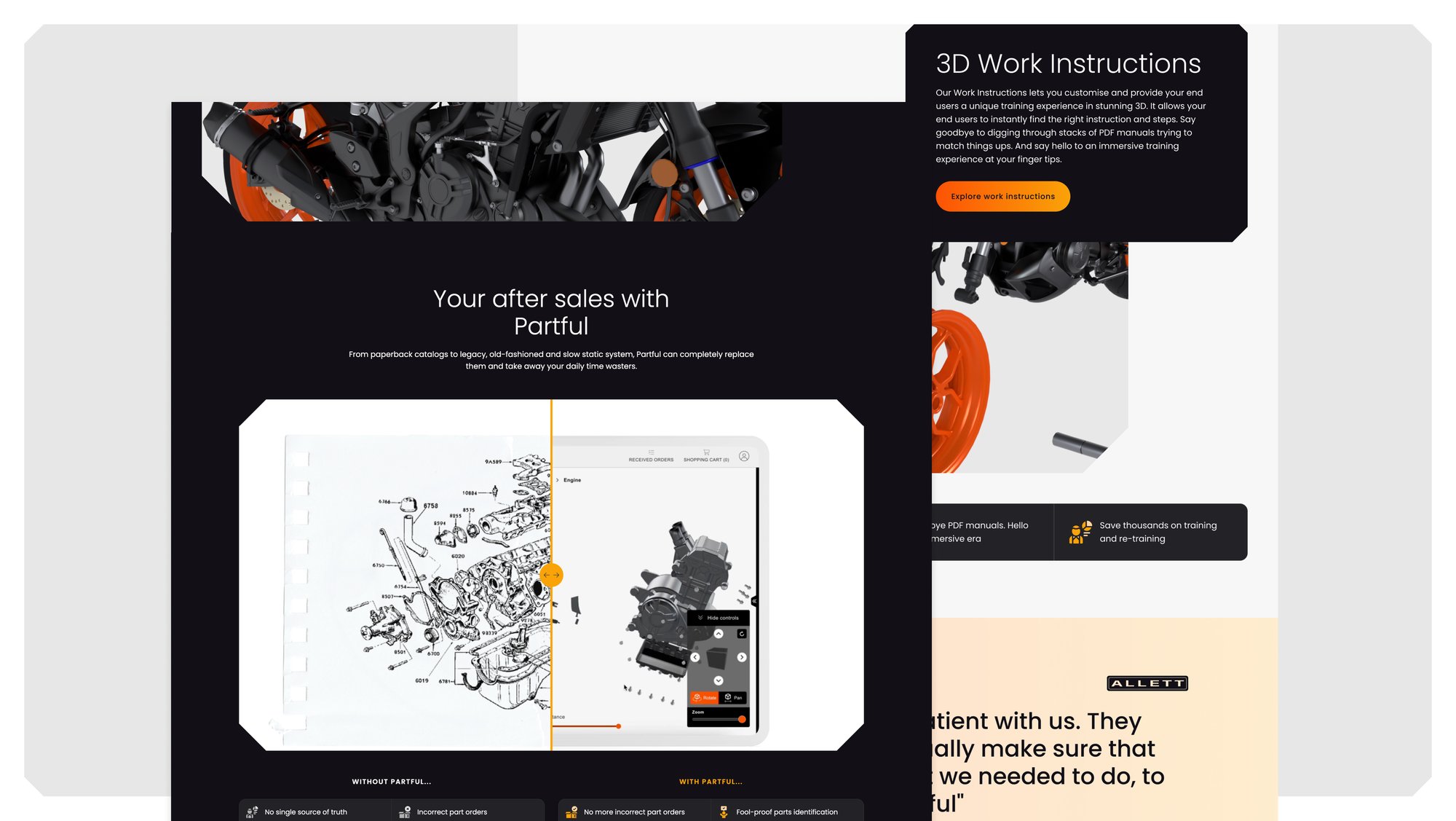 Partful - Homepage aftersales