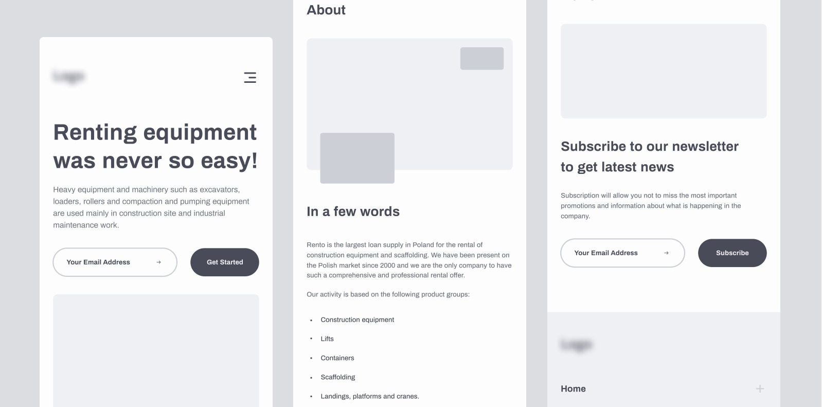 an example of a website wireframe