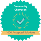 1000 accepted solutions logo
