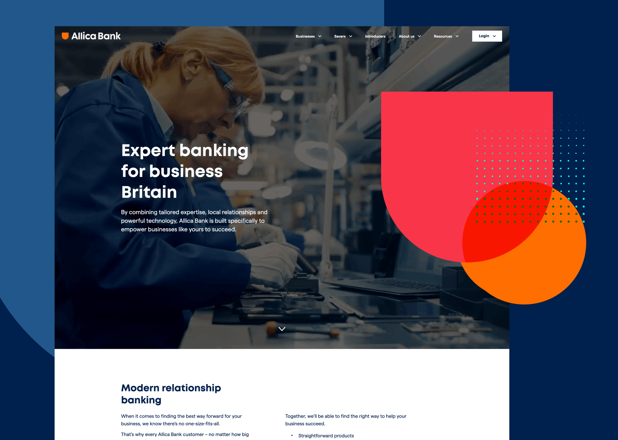 Allica Bank Homepage