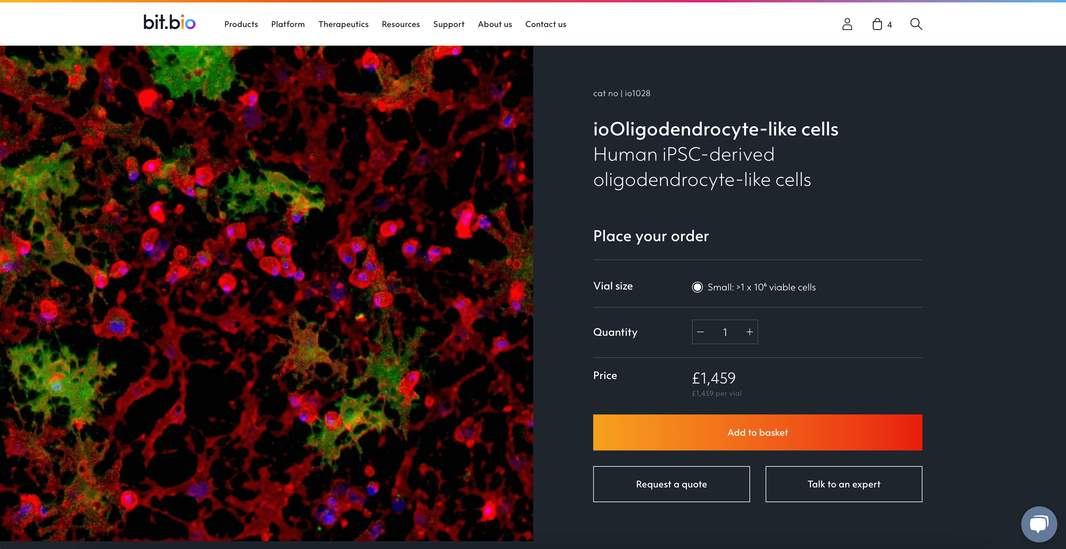 ecommerce website product page in hubspot