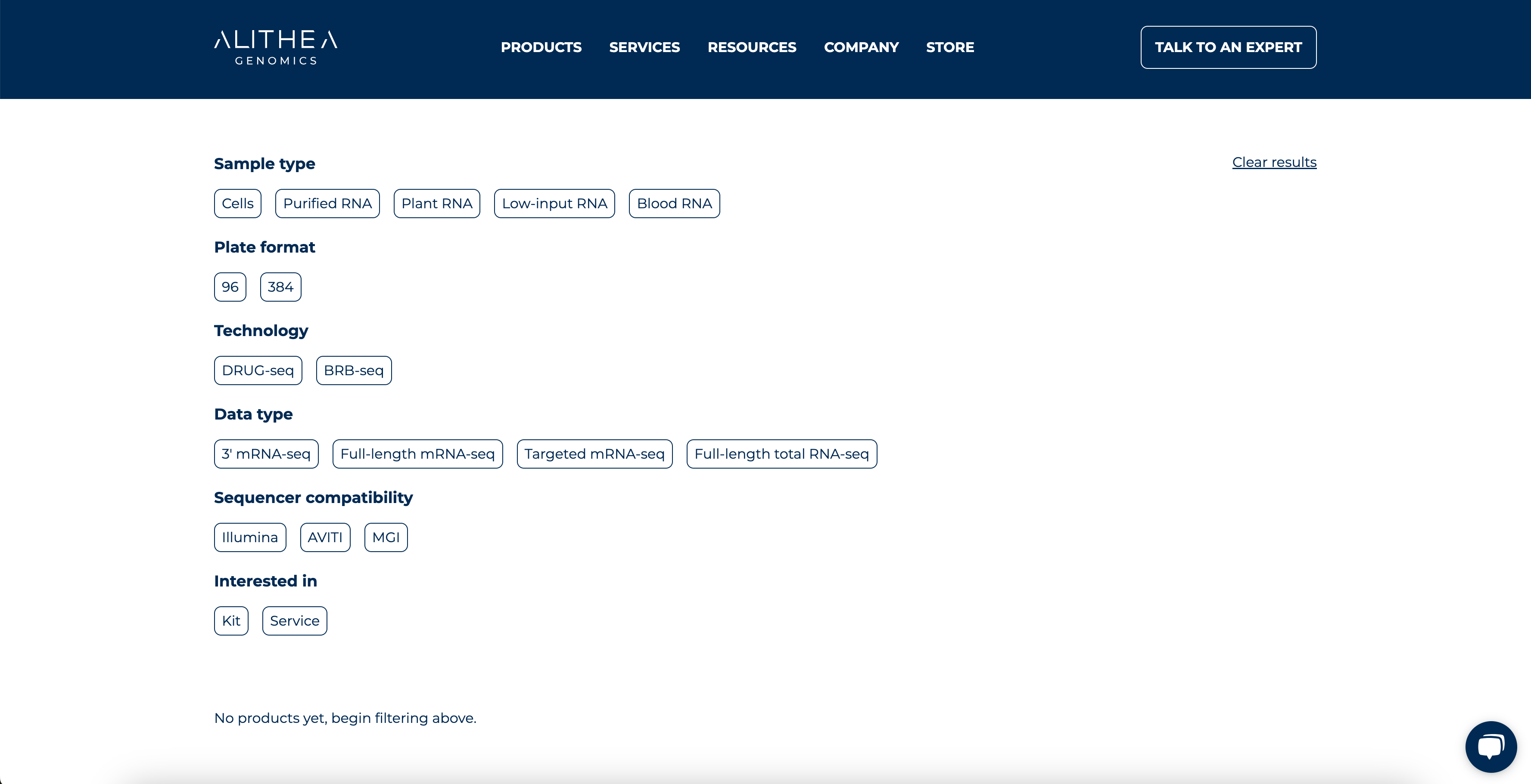 alithea store filters