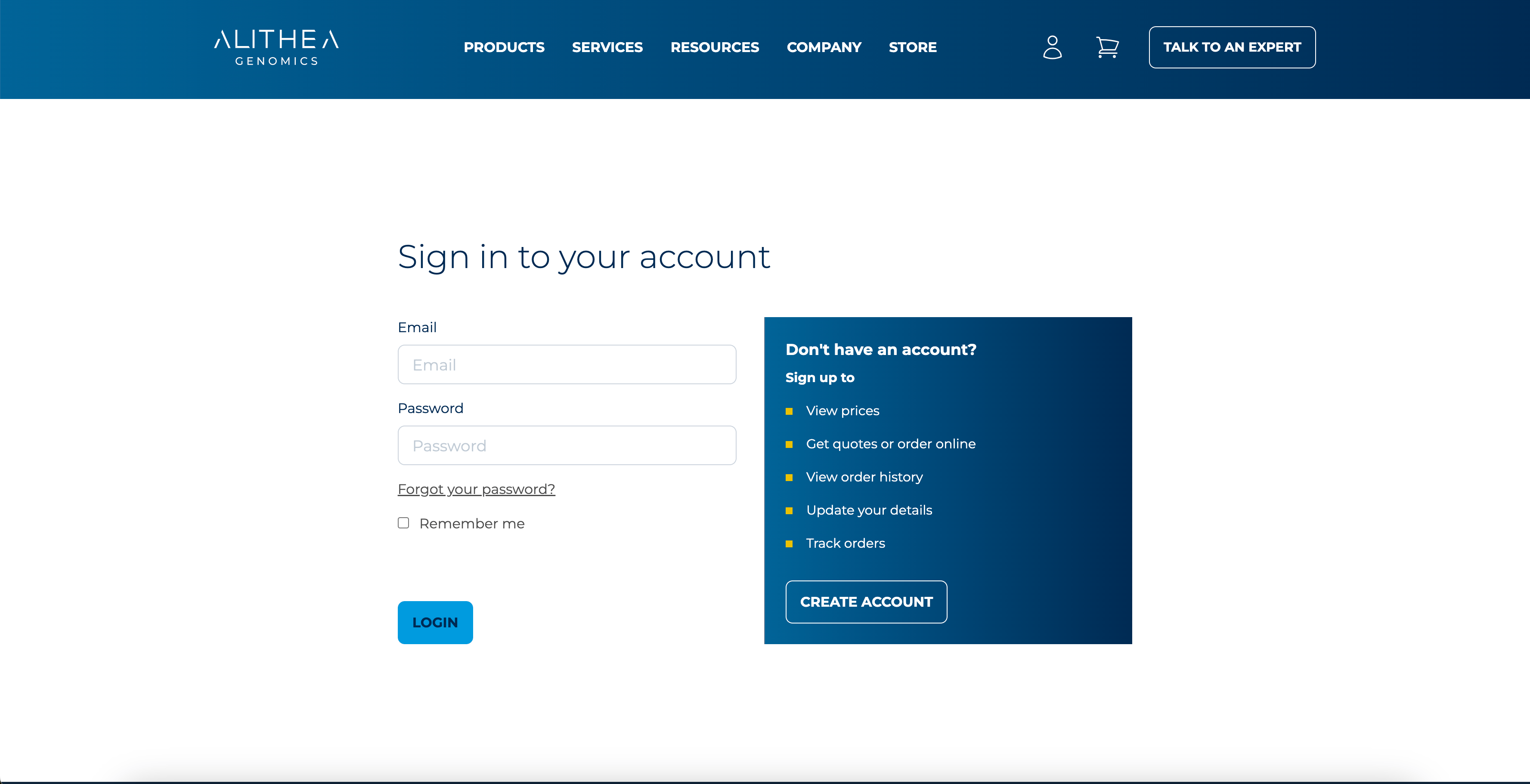 alitheo login to the store