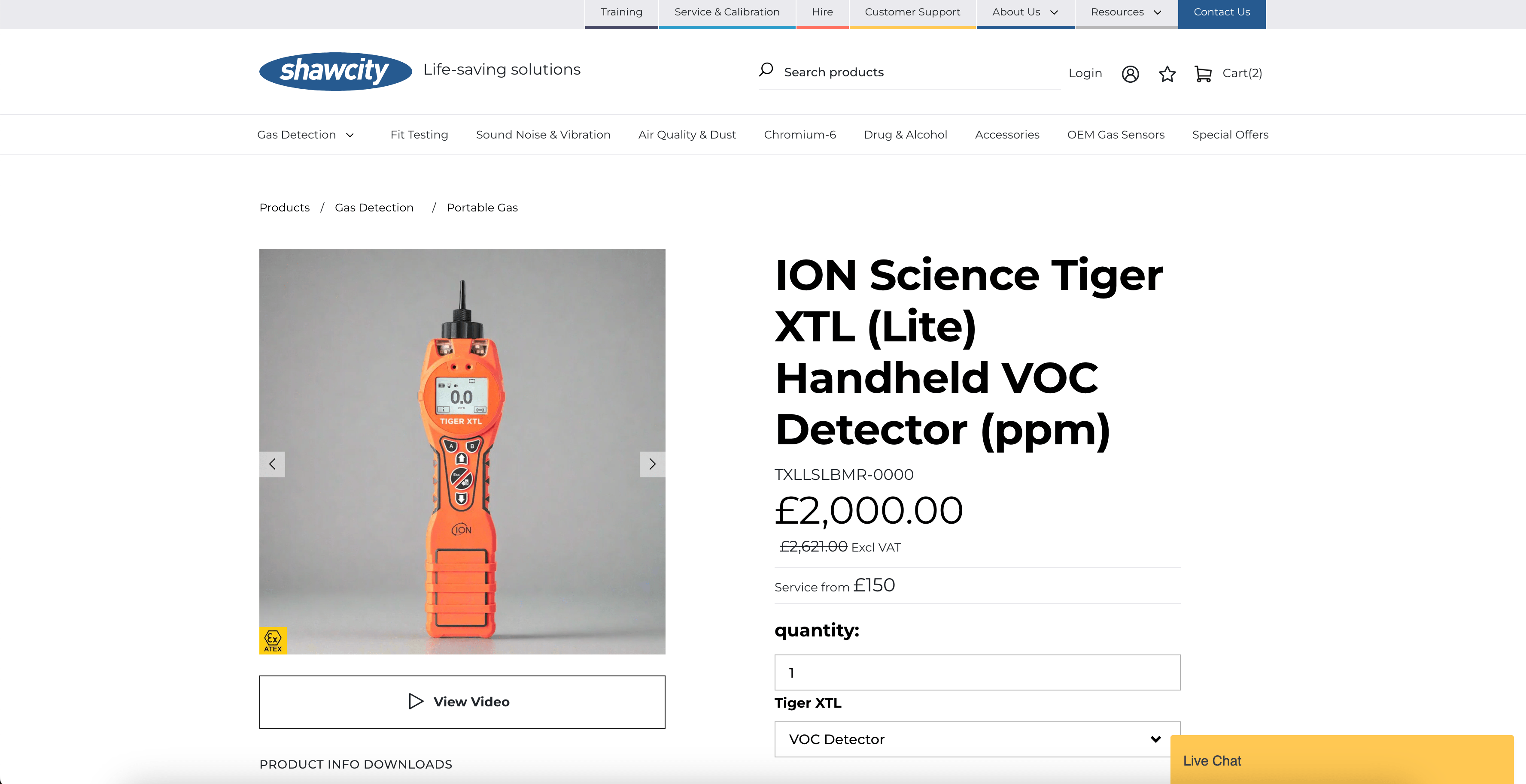 shawcity product page